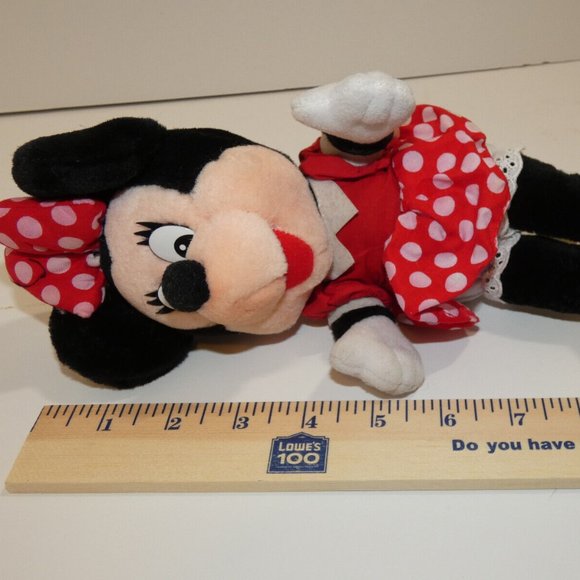 Minnie Mouse Disney World Plush Stuffed Toy Doll 11 inch Small - Picture 8 of 12